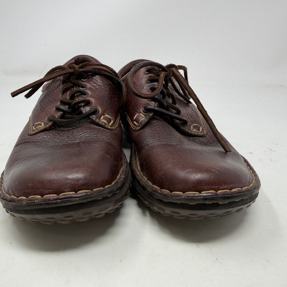 Born Oxford Shoes Womens 7.5 W6540 Brown Leather Lace Up Casual EUC - Picture 2 of 9
